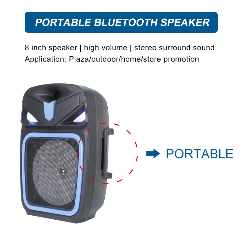 Mx-602 Rechargeable Trolley Super Bass Karaoke Outdoor Speakers