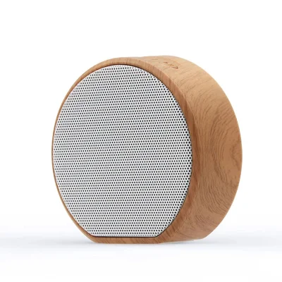 A60 Altavoz Bluetooth inalámbrico de grano de madera Mini subwoofer portátil O altavoz estéreo compatible con TF Aux USB